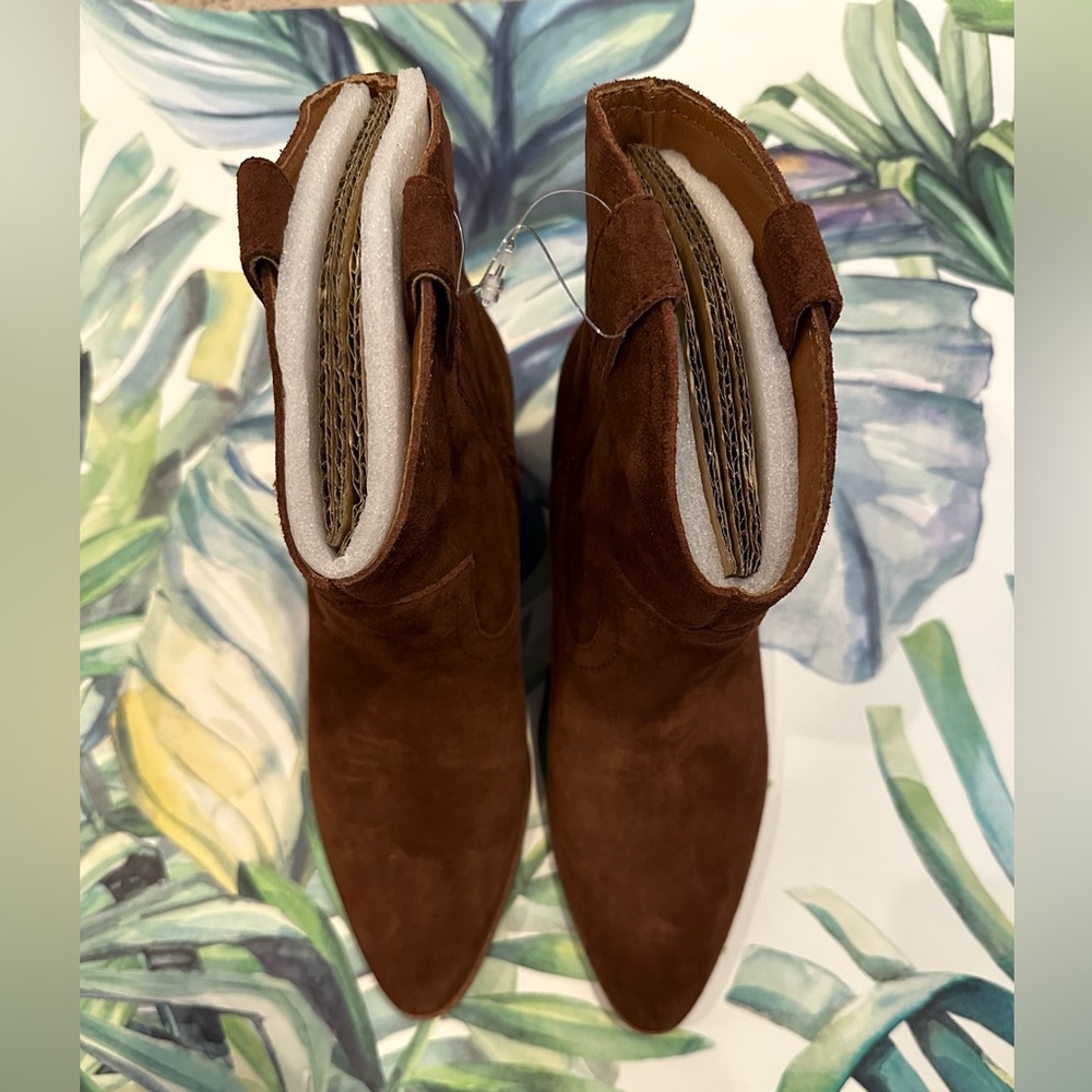 Haydra Western Bootie - Dark Brown Suede NWOT - Picture 3 of 5